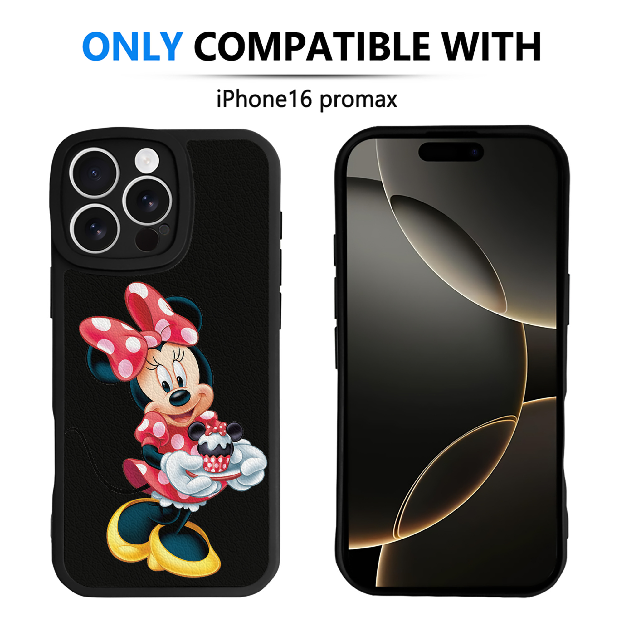 （画像用） ミッキーマウス Mickey Mouse 【iPhone 16シリーズ対応】シリコンスマホケース（レザー調） 材質：シリコン